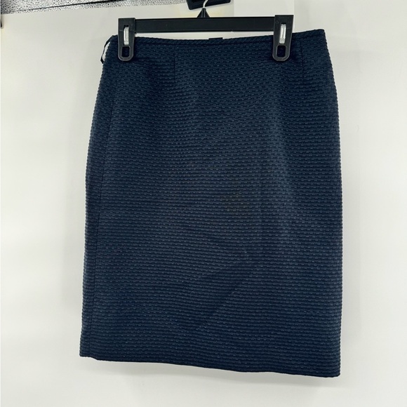 Tahari blue pencil skirt navy sparkle size 4 - Picture 1 of 11
